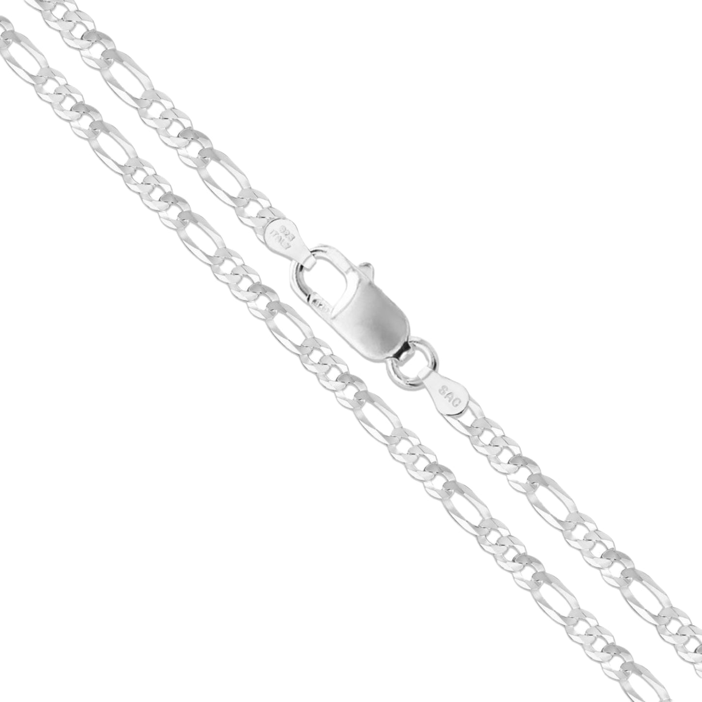2.8mm Figaro Sterling Silver Chain